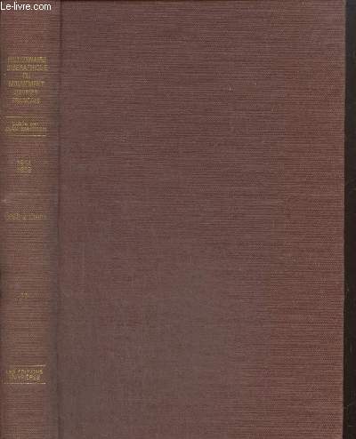 Dictionnaire biographique du mouvement ouvrier franais, quatrime partie : 1914-1939 - De la Premire  la Seconde Guerre Mondiale, tome XXII (Cesb  Clem)