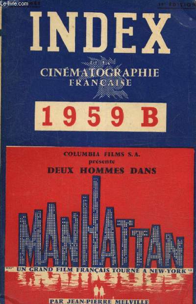 Index de la cinmatographie franaise 1959 B, 12e anne