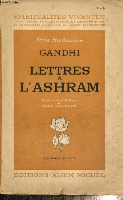 Lettres  l'Ashram