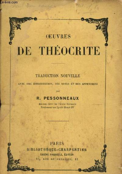 Oeuvres de Thocrite