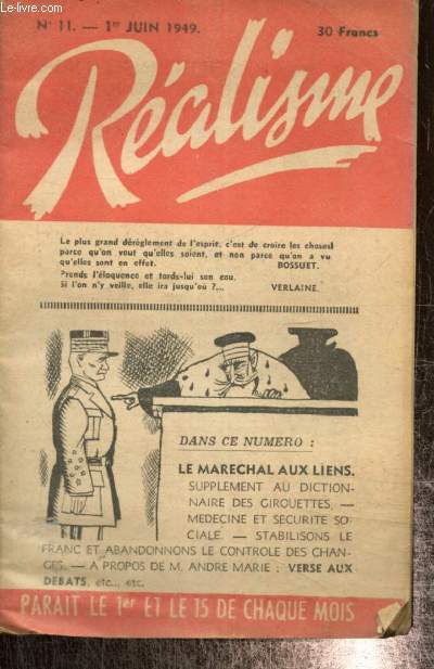 Ralisme, n11 (1er juin 1949) : 