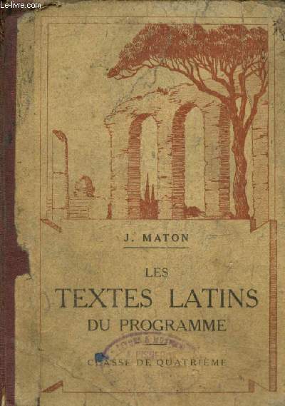 Les textes latins du programme - Classe de quatrime