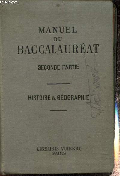 Manuel du Baccalaurat (seconde partie) - Histoire et Gographie