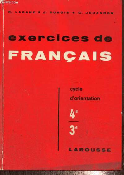 Exercices de Franais - Cycle d'orientation 4e, 3e