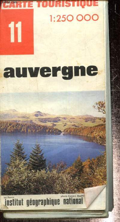 Carte touristique n11 : Auvergne