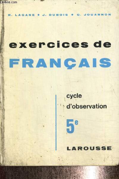 Exercices de franais - Cycle d'observation 5e