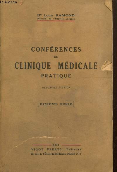 Confrences de clinique mdicale pratique - Dixime srie