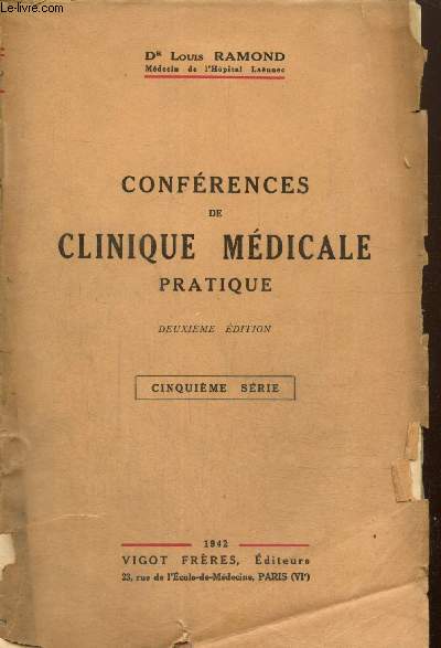 Confrences de clinique mdicale pratique - Cinquime srie