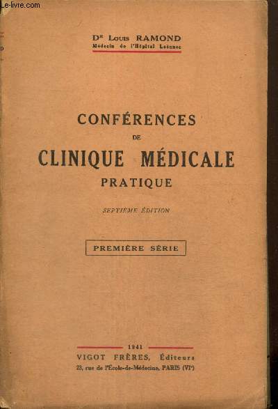 Confrences de clinique mdicale pratique - Premire srie