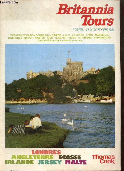 Britannia Tours - 1er avril au 31 octobre 1976