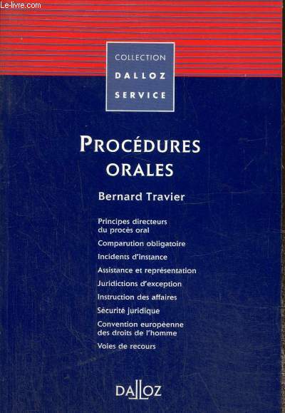 Procdures orales (Collection 