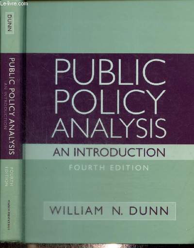 Public Policy Analysis - An introduction
