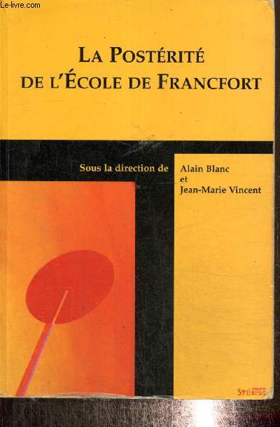 La postrit de l'Ecole de Francfort