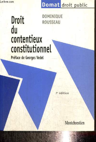 Droit du contentieux constitutionnel (Collection 