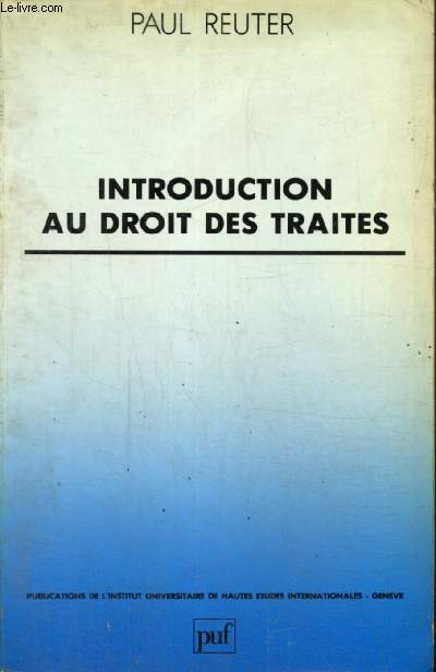 Introduction au droit des traites