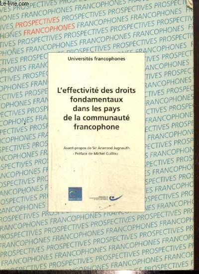 Colloque international : L'effectivit des droits fondamentaux dans les pays de la communaut francophone