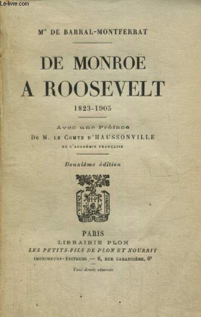 De Monro  Rossevelt 1823-1905