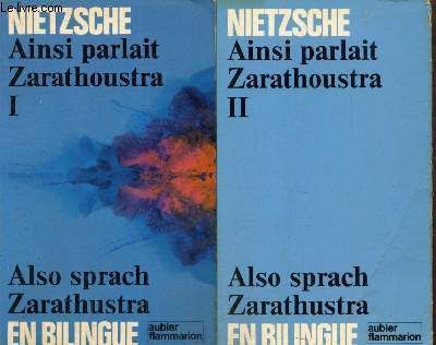Ainsi paralait Zarathoustra / Also sprach Zarathustra, tomes I et II (2 volumes)