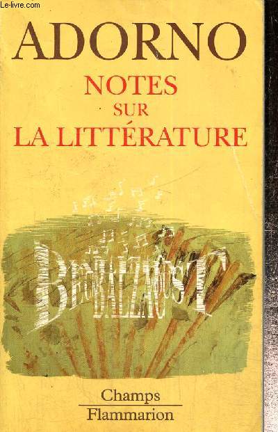 Notes sur la littrature (Collection 