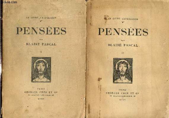 Penses, tomes I et II (2 volumes)