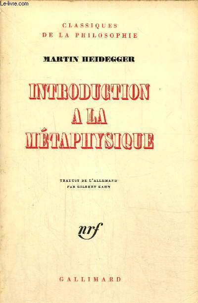 Introduction  la mtaphysique (Collection 