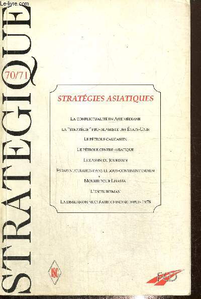 Stratgique, n70/71 (fvrier-mars 1998) - Stratgies asiatiques -