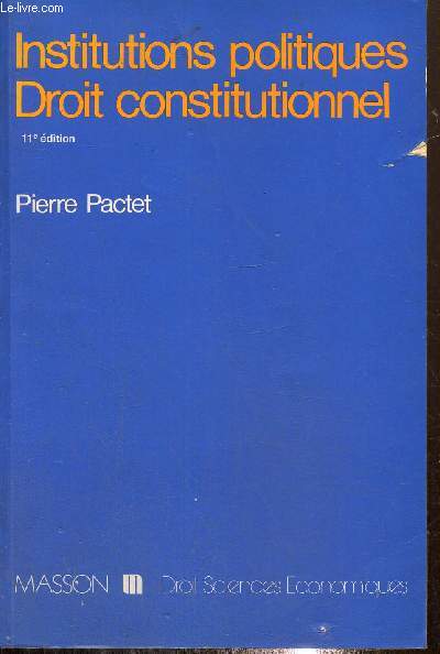 Institutions politiques - Droit constitutionnel