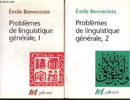 Problmes de linguistique, tomes I et II (2 volume, Collection 
