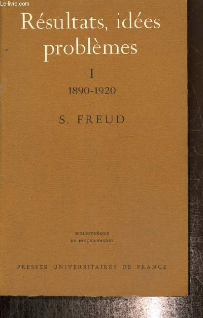 Rsultats, ides, problmes, tome I : 1890-1920 (Collection 