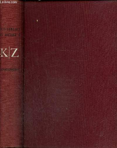 Dictionnaire biographique des auteurs, tome II : K/Z