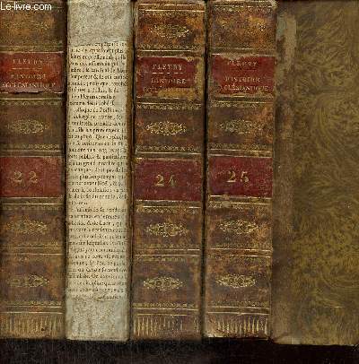 Histoire Ecclsiastique, tomes XXII  XXV (4 volumes) : Depuis l'an 1561 jusqu' l'an 1563 / Depuis l'an 1563 jusqu' l'an 1574 / Depuis l'an 1573, jusqu' l'an 1595 inclus / Table gnrale