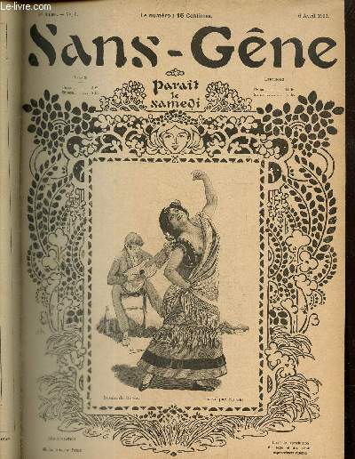 Sans-Gne, n6 (6 avril 1901) : Au Loup ! Au Loup ! / Le printemps / Modern-Style / L'Absent / Gosserie / Les balances de l'amour /...