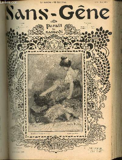 Sans-Gne, n32 (5 octobre 1901) : L'attrait des Noirs / Pour une fois que Taupin s'habille / Villgiatures / Au Bois / Le Prfr / Esthtique / Sous Louis XV / La femme d'esprit /...