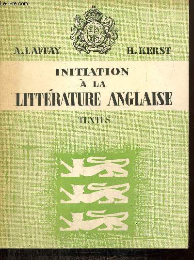 Initiation  la littrature anglaise - Textes