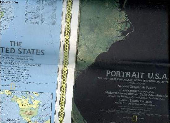 Carte : Portrait U.S.A., The firts color photomosaic of the 48 contiguous United States
