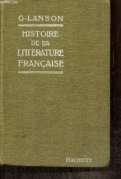 Histoire de la littrature franaise