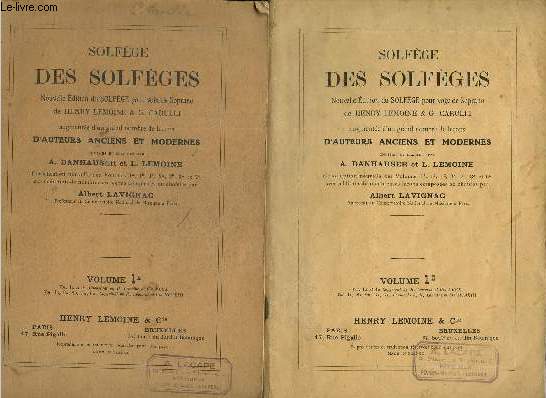 Solfge des solfges, volumes 1A et 1B (deux volumes)