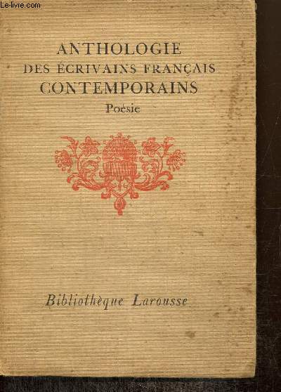 Anthologie des crivains franais contemporains - Posie