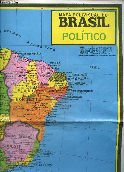 Carte : Mapa polivisual do Brasil Politico