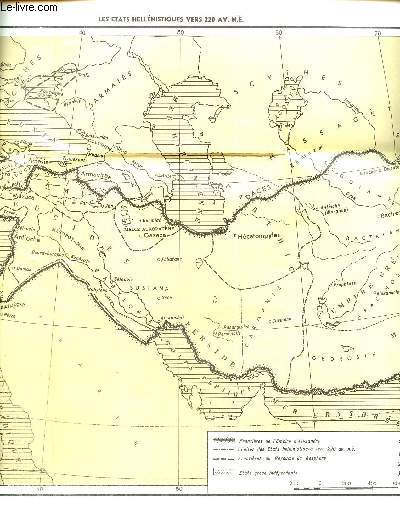 Carte : Les Etats Hellnistiques vers 220 av. N.E.