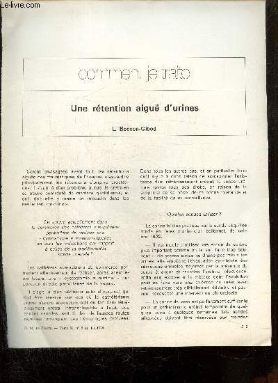 Lot d'articles mdicaux sur les pathologies des appareils urinaire et gnital : Cancer de la prostate / Adnomes prostatiques / Rtention d'urine