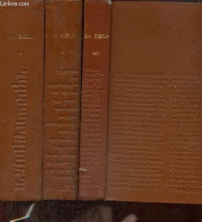 La Sainte Bible (3 volumes)