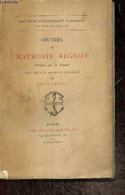 OEuvres de Mathurin Regnier