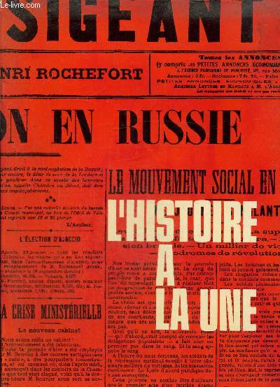 L'Histoire  la Une : 1er javnier 1900 - 7 mai 1945