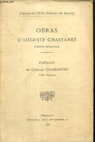 Obras d'Auguste Chastanet