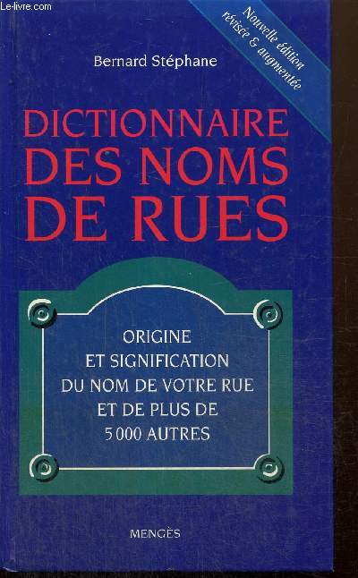 Dictionnaire des noms de rues