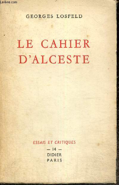 Le Cahier d'Alceste (Collection 