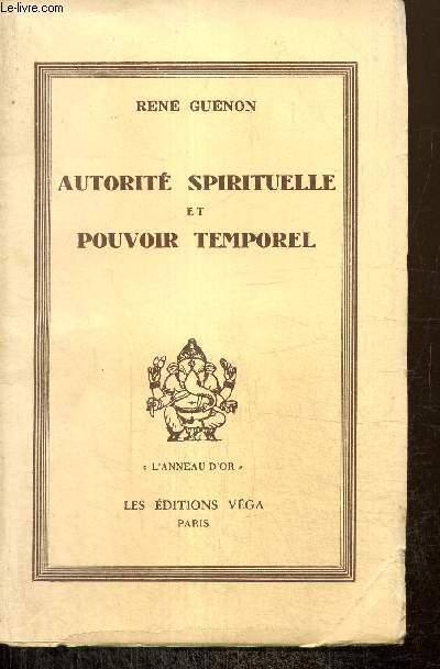 Autorit spirituelle et pouvoir temporel