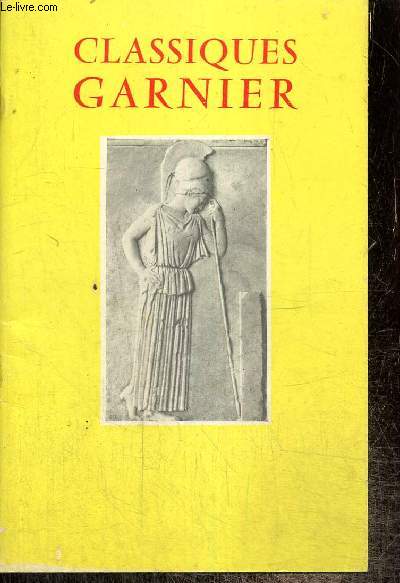 Catalogue : Classiques Garnier