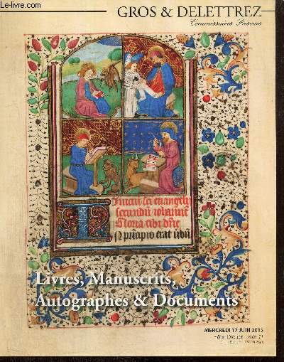 Catalogue : Livres, Manuscrits, Autographes & Documents